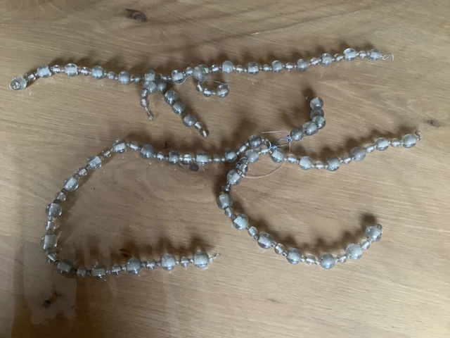 ANCIENNE GUIRLANDE DE Bille Boule De Verre EUR 40,00 - PicClick FR