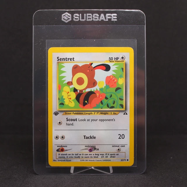 🔥 1st Edition Sentret | Neo Discovery 63/75 | Moderately Played VG | WOTC 🔥