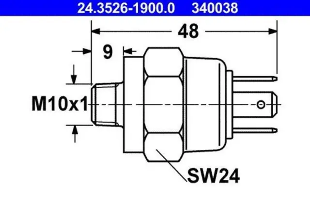 ATE Bremslichtschalter Bremsschalter 24.3526-1900.0 für VW TRANSPORTER III Bus
