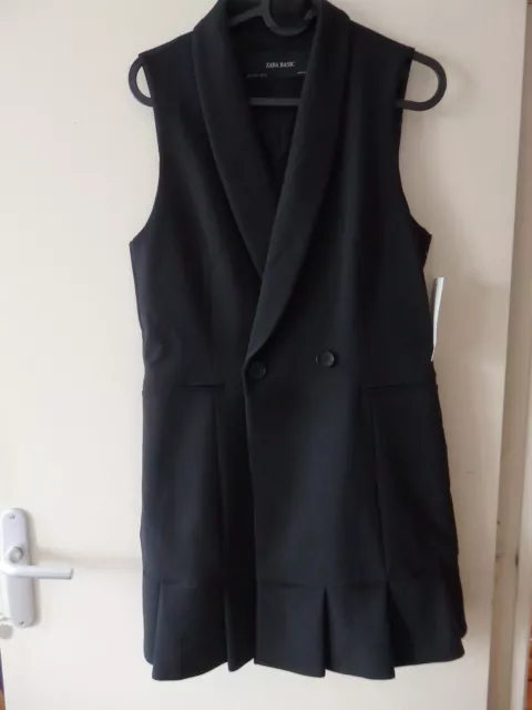 gilet sans manche femme zara noir