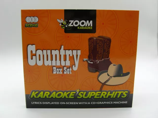 Zoom Karaoke CD+G - Classic Country Superhits - Triple CD+G Karaoké Disc Pack 3