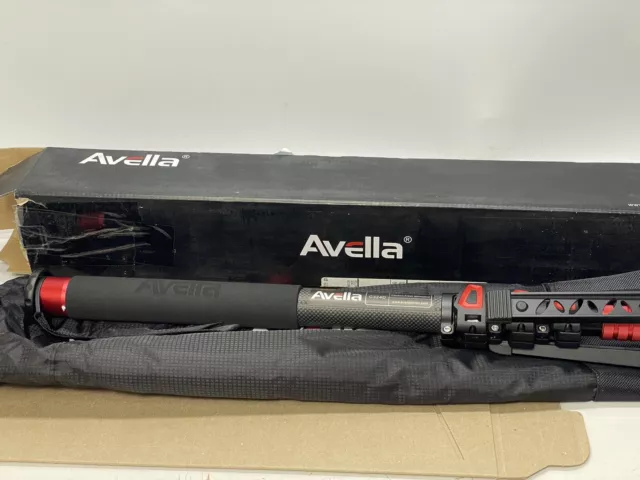 Avella C324D Carbon FIber 67 in Camera Monopod Professional Telescopic Video