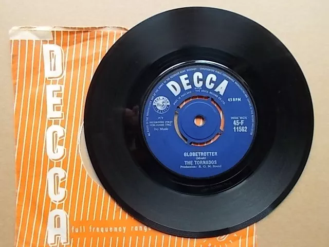 The Tornados: "The Ice Cream Man". Decca F. 11662. 1963.  RGM Sound  / Joe Meek.