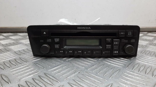 2001 HONDA CIVIC Mk6 Testa Radio/Cd/Stereo 39100-S6A-E512-M1 EUR 46,82