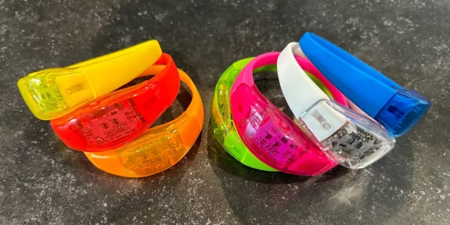 Bangle Bracelet Flash Glow Band El Light-Up Led Motion Sound Activated Wristband 2