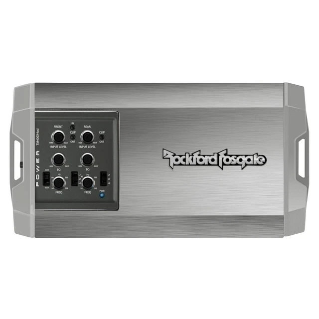 Rockford TM400x4AD 4-Kanal Verstärker mit 4x 100W 2x 200W mit Clipping-Anzeige