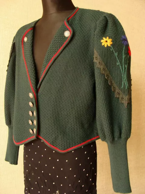 Giacca Trachten Donna Arber Strickmoden Vintage Lana Lavorata A Maglia 48 Eur/Xxl Germania
