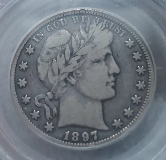 1897-O Barber Half Dollar PCGS F12 Superb Eye Appeal Nice Strike