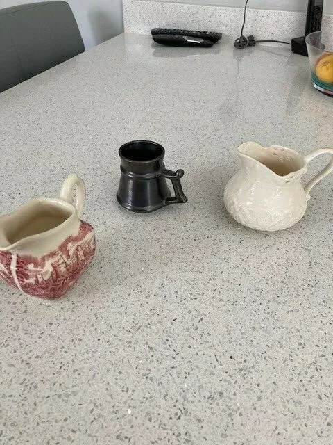 Three Tableware items , Two jugs and  small Prinknash tankard job lot