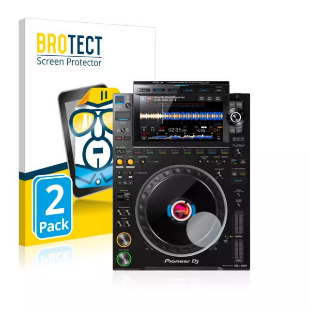 2x Film Protection Ecran pour Pioneer CDJ 3000 (Cercle) Clair Protecteur
