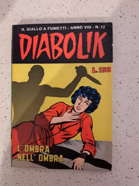 Diabolik Anno Viii 8 N 12 Edicola Con Carte Originale