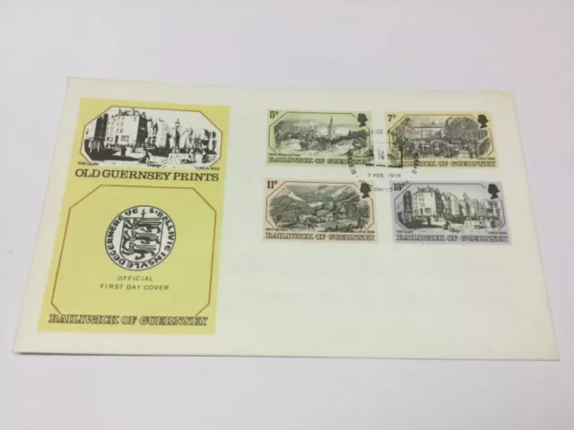 1978 Guernsey - Old Guernsey Prints Fdc  Unaddressed