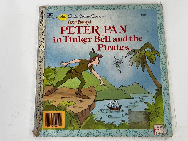 Walt Disneys Peter Pan in Tinker Bell and the Pirates Big Little Golden Book '86