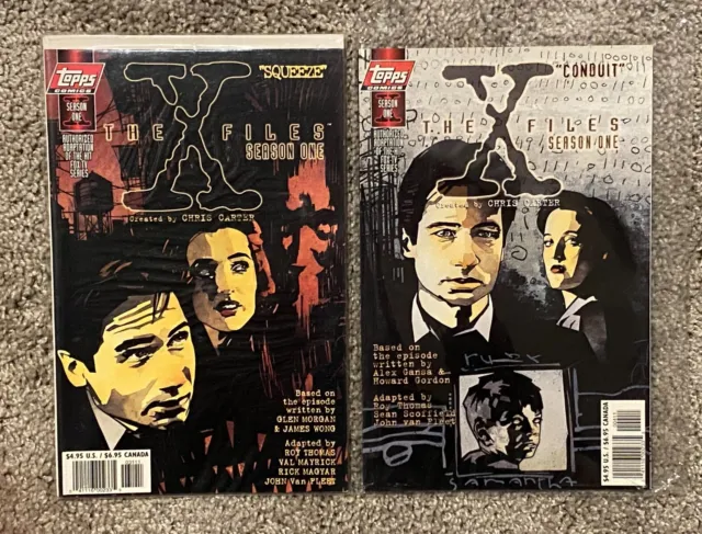 The X-Files Season One Topps Comics Lot ("Conduit" and "Squeeze")