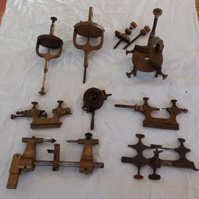 Lot N°4 D'outils Anciens D'horloger – Montre, Réveil, Matériel Vintage – Occasion à Restaurer