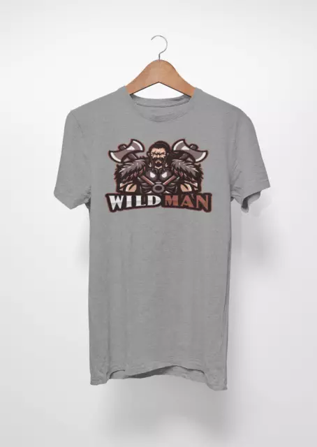 CAMISETA VIKINGOS - WILD MAN - vikings shirt - algodón - cotton -