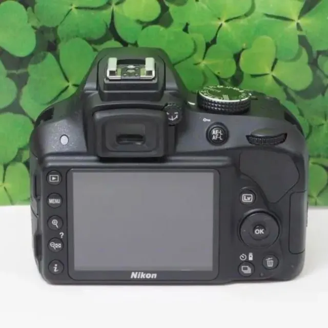 Nikon D3300 24.2 MP  Digital SLR camera Body Shutter Count Compact Flash used 3