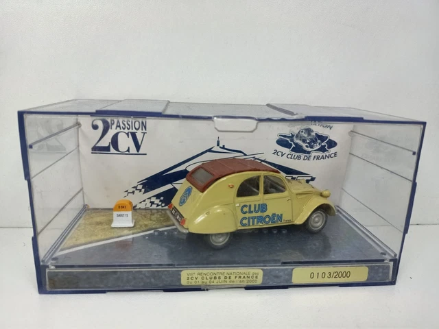 norev 1/43 citroen 2cv  club citroen li.ed 1968/1998  30 ans  de club