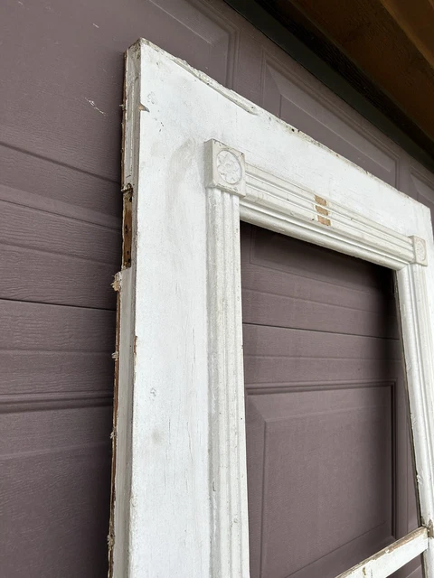 Antique Vintage Victorian Entry Wood Door 6