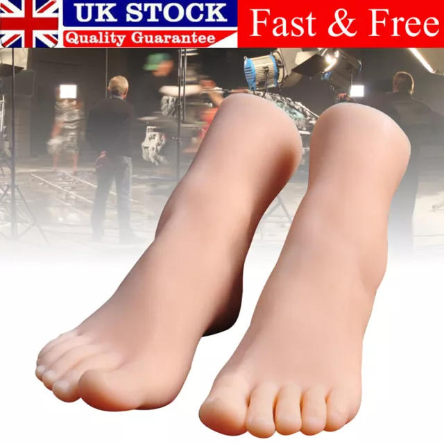 ONE PAIR PLATINUM Silicone Female Foot Realistic Mannequin Legs Display  Model £151.70 - PicClick UK