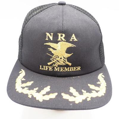 Mesh Snapback Trucker Farmer Hat Cap NRA  Life Member