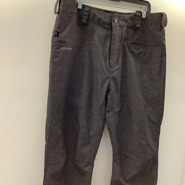 Volcom Men Size Large Grey Snowboard Pants Ski Snow