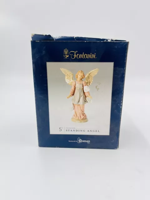 Fontanini 5" Collection Standing Angel Exclusive by Roman Inc. made in Italy