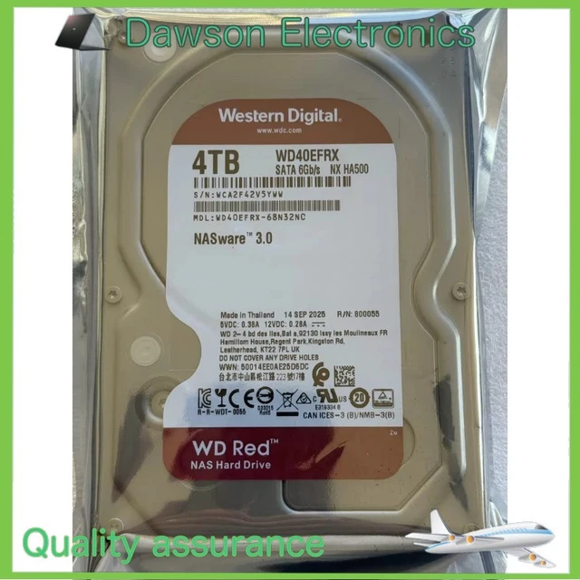 WD RED 4TB / 5400RPM SATA 6Gbps 3.5