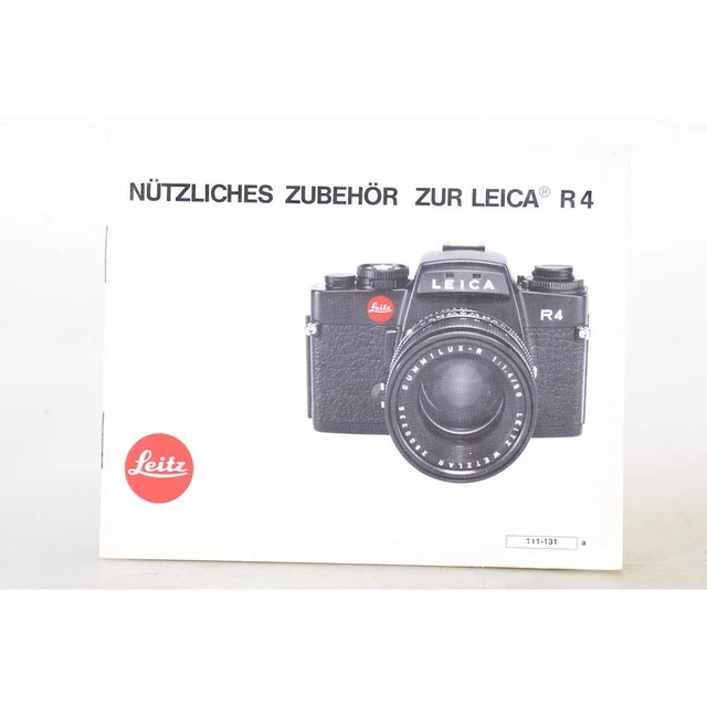 Leica / Leitz Nützliches Accesorio Para Leica R4 - Prospect - Folleto