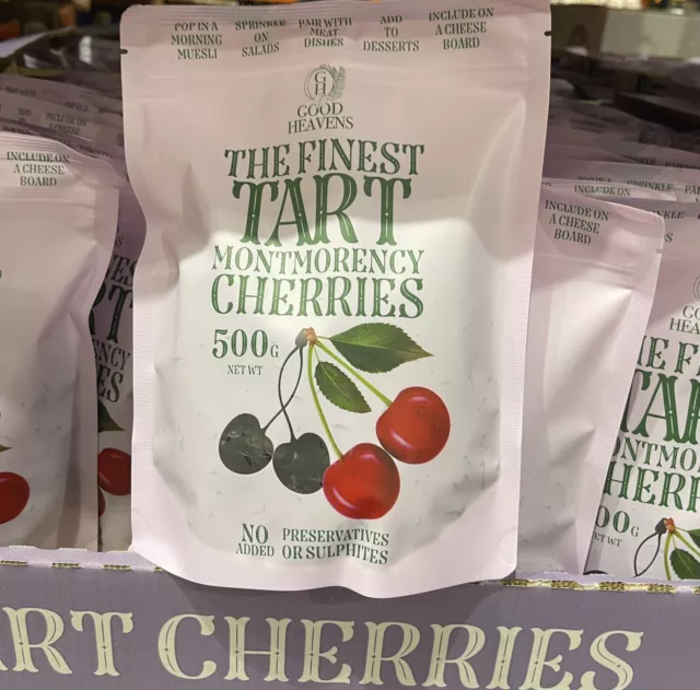 3 X Good Heavens Montmorency Tart Cherries 500g