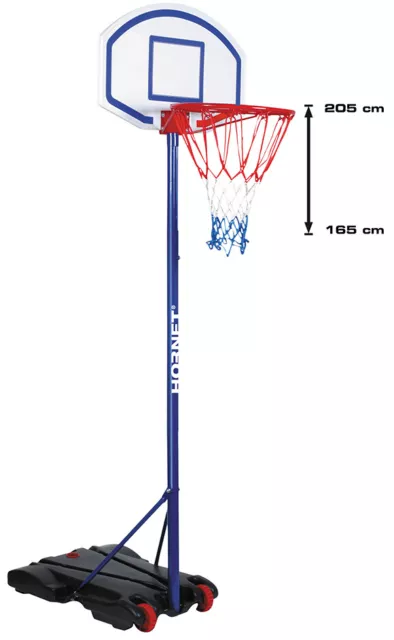 Basketballständer Basketballkorb 165 - 205 cm Hudora Hornet 71622 Basketball