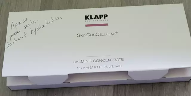 KLAPP SkinConCellular Boite de 5 Ampoules de concentré calmant pour peau sèche