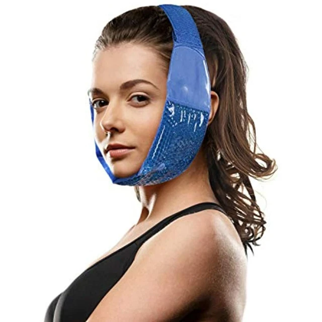 HOT COLD JAW Forehead Ice Pack By FOMI Care Flexible Gel Bead Wrap For