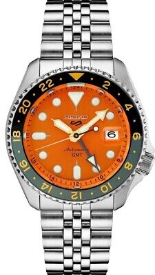Seiko 5 Five Sports SSK005 SKX GMT Automatic Watch 100m Orange Dial Made Japan
