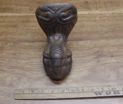 Antique Cast Iron Tub Eagle Claw Foot,7-1/2"T,4-5/16" W,Architectural Salvage