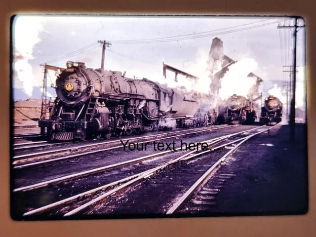 7440 Duplicate Slide Baltimore & Ohio Steam Line Up Cumberland, MD 2-19-50
