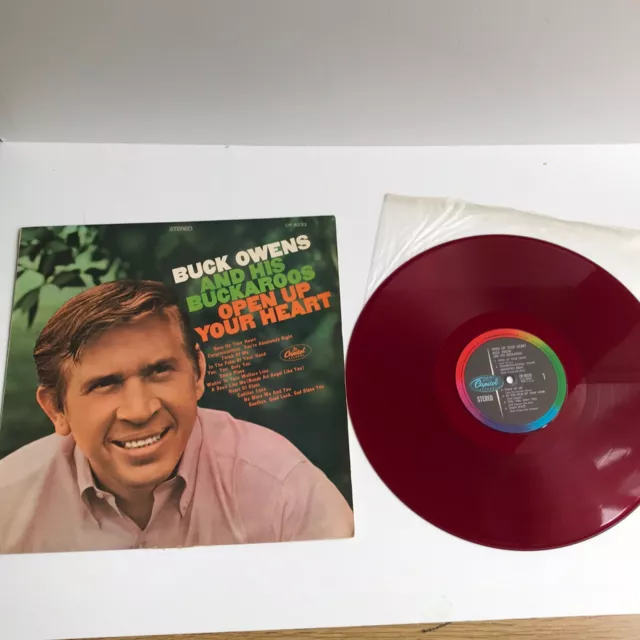 Buck owens open up your heart Red vinyl LP  Japan Import