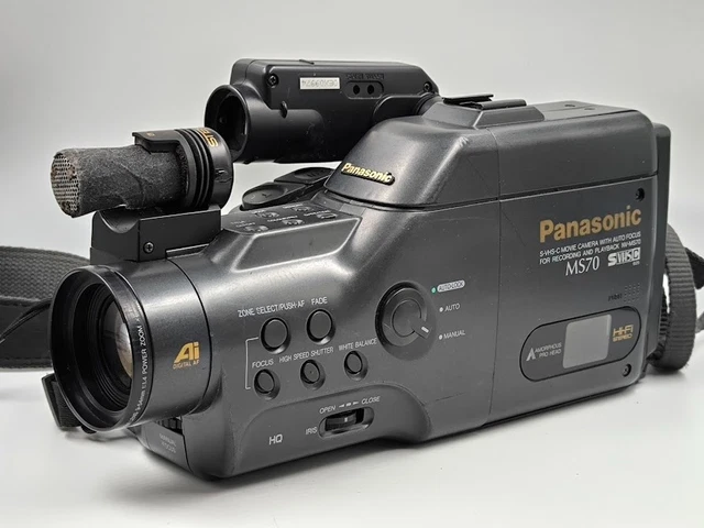 Caméra Vintage Panasonic Palmcorder NV-S6 VHS-C - Pour Pièces Ou Restauration, Non Testée