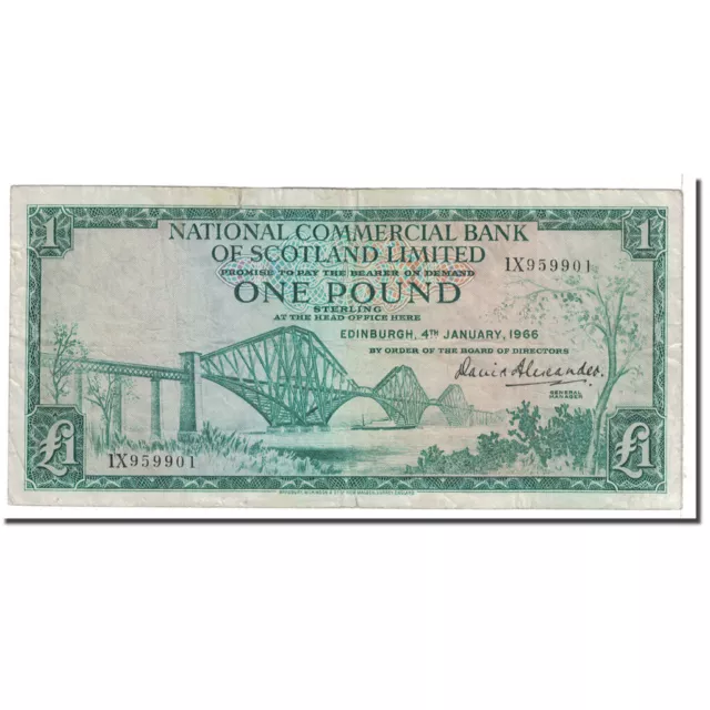 [#122565] Geldschein, Scotland, 1 Pound, 1966, 1966-01-04, KM:269a, S