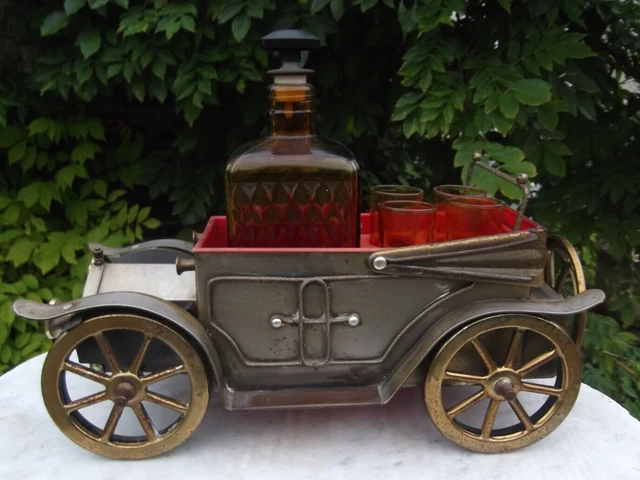 Carafe Décanter Whisky Design Voiture De Course - 400 Ml - Bouchon Verre - Cadeau Homme Original - Collection Bar