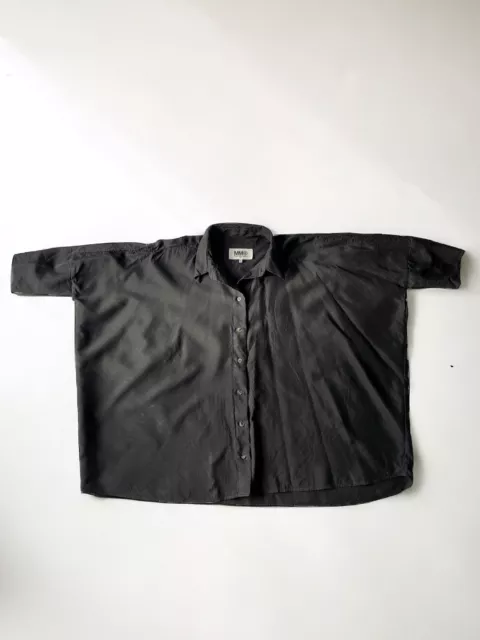 Maison Margiela MM6 Black Cupro Top Size Medium