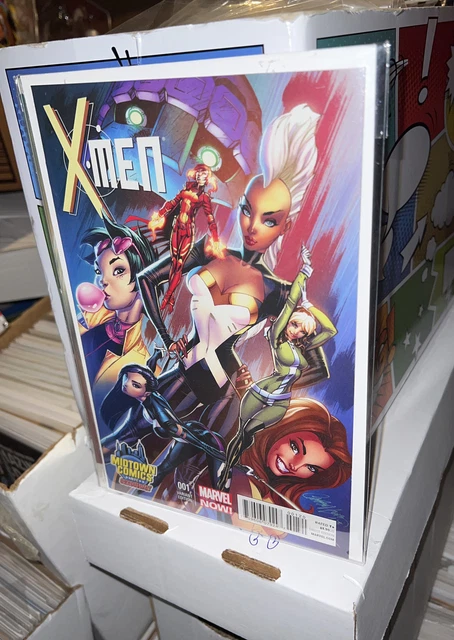 X-Men #1 Variant NM Midtown Comics NYC Exclusive J Scott Campbell Marvel HTF!