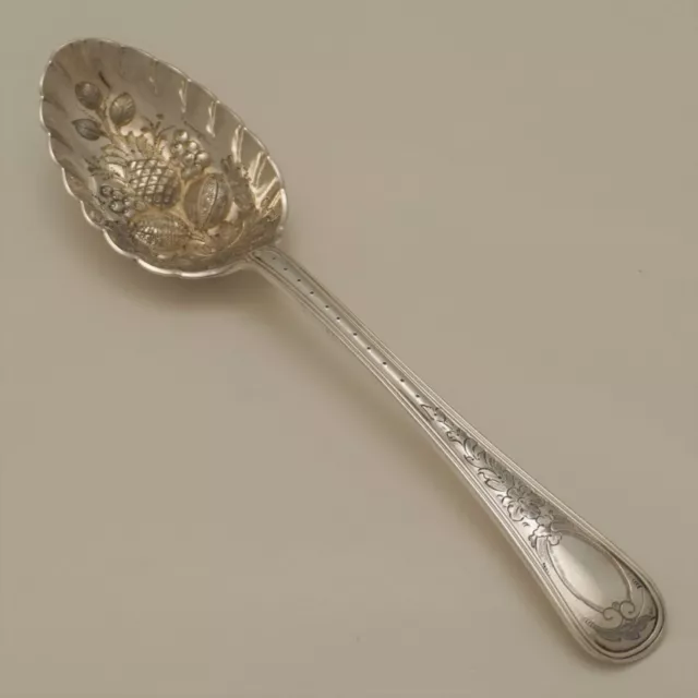 OLD ENGLISH THREAD Design B&H SHEFFIELD Silver Service Cutlery  Embossed Spoon