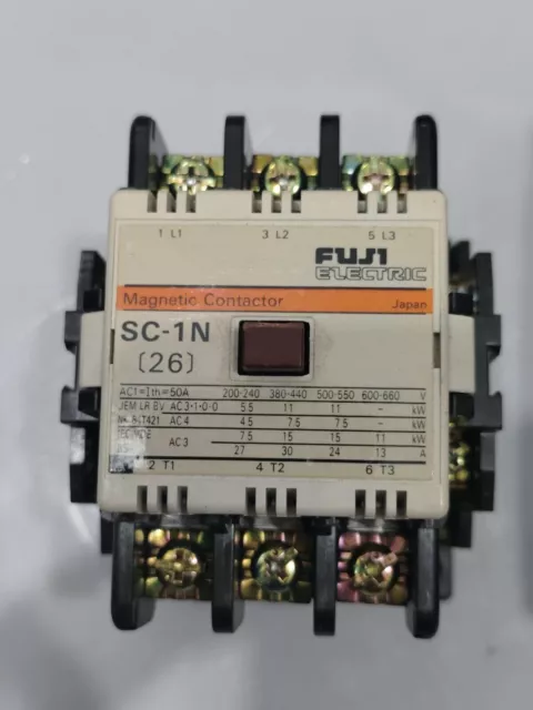 Fuji Electric Sc-1N(26) Magnetic Contactor 26Amp Voltage 100Vac Fast Shipping