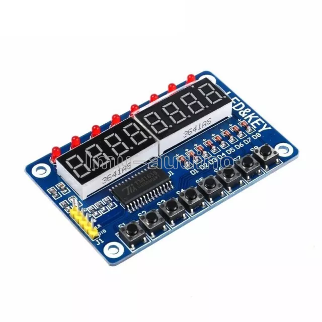 8-Bit LED 8-Bit Digital Tube 8 KeyS TM1638 Display Module for AVR Arduino ARM