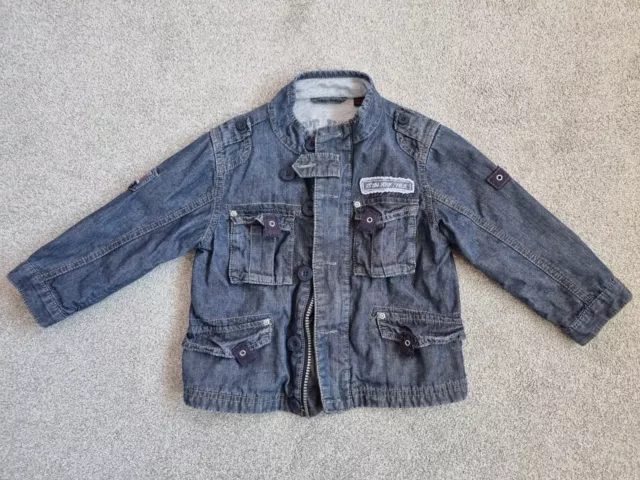 Next boys denim zip jacket age 18-24 months