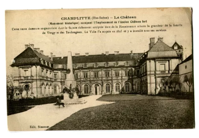 CPA 70 Haute-Saône Champlitte Le Château