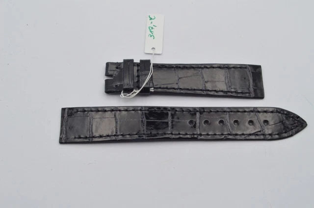Bracelet Chopard En Cuir Avec Boucle Ardillon Acier - 12 Mm - Occasion Vintage