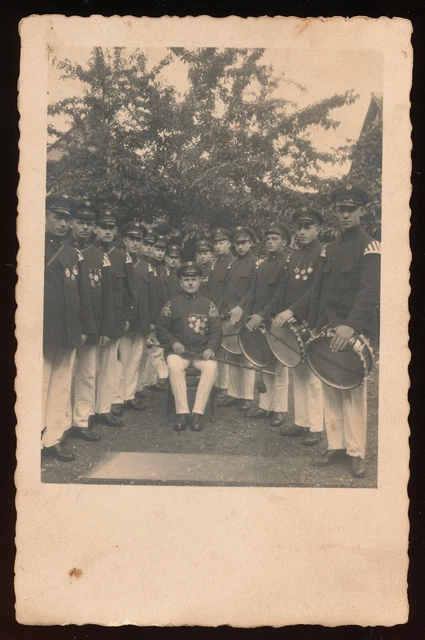 Foto AK - wohl Reichswehr Soldaten Musiker oder Freikorps - 1920er