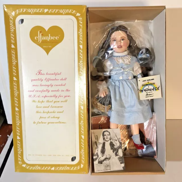 Effanbee Judy Garland Doll Dorothy & Toto The Wizard Of Oz - 1984 Mint Condition